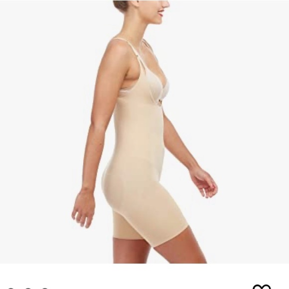 SPANX Other - Spanx Shapewear for Women Power Series Open-Bust Mid-Thigh Bodysuit M